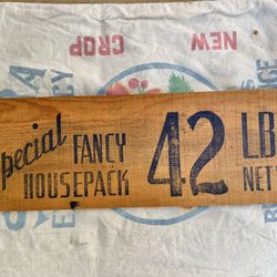 Vintage Wooden Crate Piece For Bananas