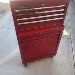 Red Tool Box 47”H 26.5”W 14”D For Sale