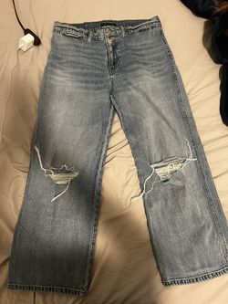 Lucky Brand Wide Leg Crop Jeans