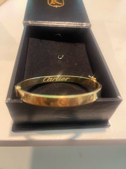 18K Yellow Gold Cartier-Style Love Bracelet – 12 Grams