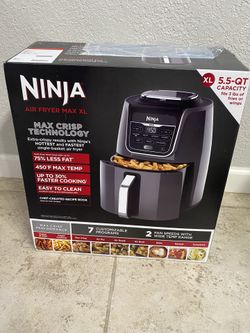 Open Box New Ninja AF161 Max XL Air Fryer that Cooks, Crisps, Roasts, Bakes, Reheats and Dehydrates, with 5.5 Quart Capacity, and a High Gloss Finish,