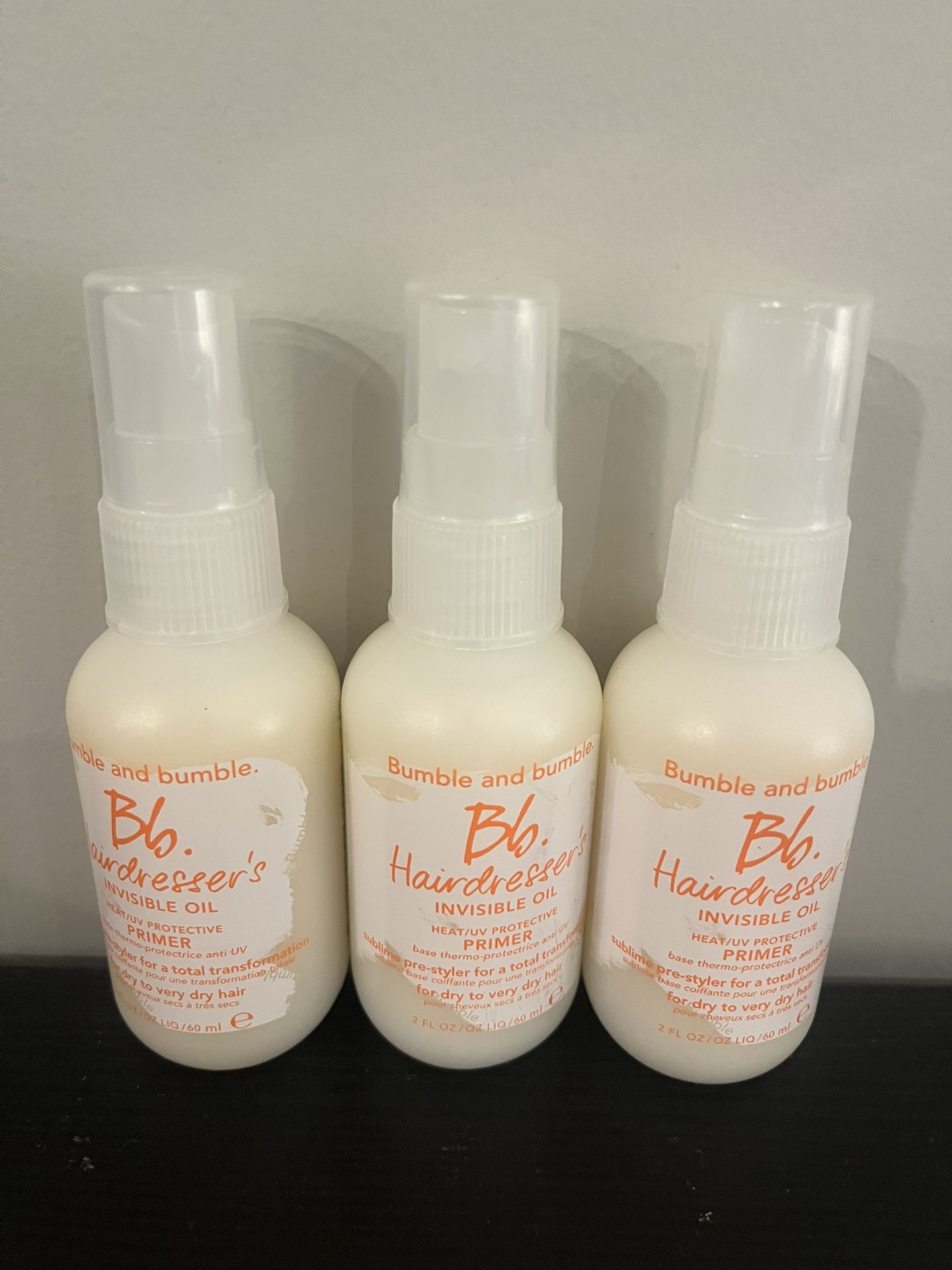 Bumble and bumble. Hairdresser's Invisible Oil Heat/UV Protection Leave-In Conditioner Hair Primer | Hydrating, Anti Frizz, Color Safe