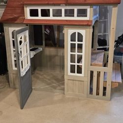 Kids Wooden Playhouse (outdoors) But Kept Inside.