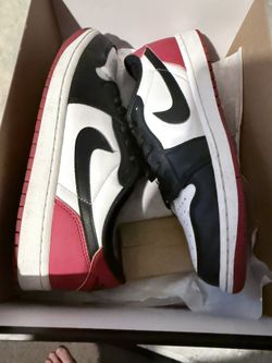 Jordan 1 Black Toe Low Size 10