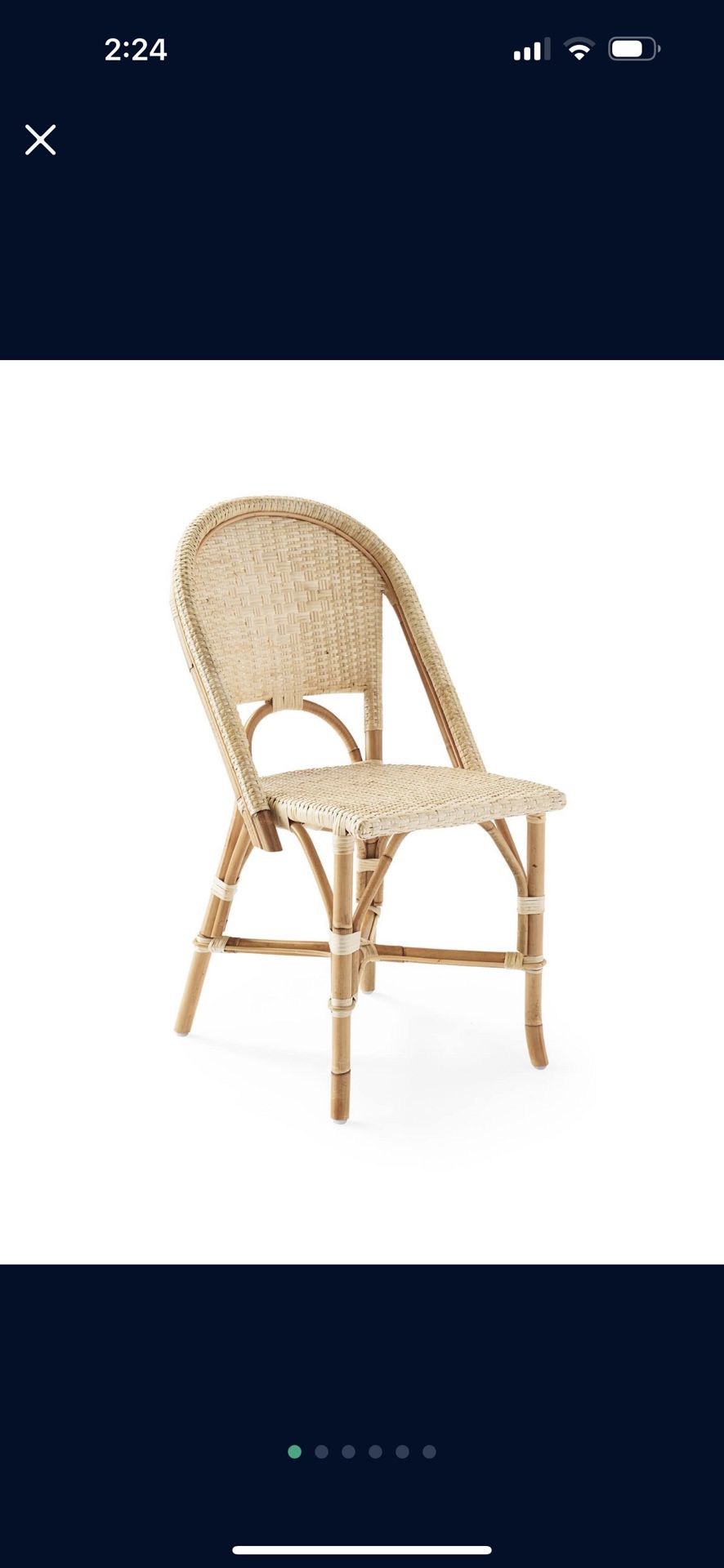 Serena and Lily Rattan Dining Chairs 