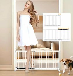 Brand new metal short freestanding dog gate