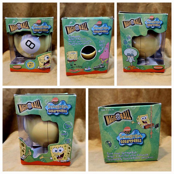 SpongeBob SquarePants Magic 8 Ball Sababa Toys 2002 NIB