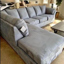 Darcy 2 Piece Setional With Chaise Couch | Living Room Set 🌟 Colors Options 🌟 Brand New 🌟 Great Financing Options 👍