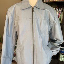 Genuine Leather Lady Jacket . Size L