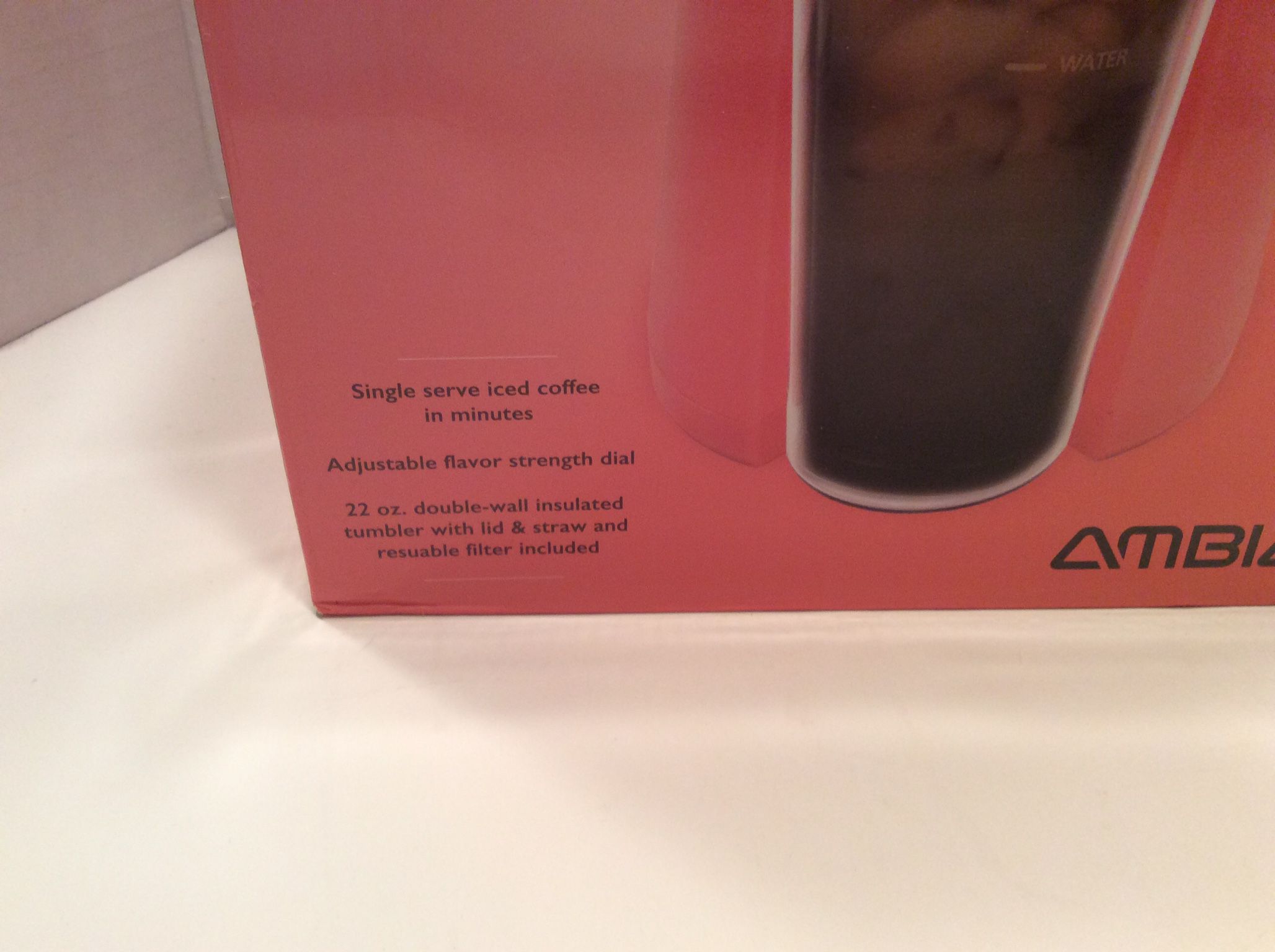 Single Serve Pink Iced Coffee Maker By Ambiano New for Sale in Gulfport, FL  - OfferUp