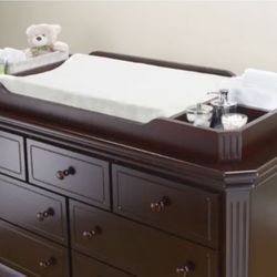 Changing Dresser Topper -Espresso 