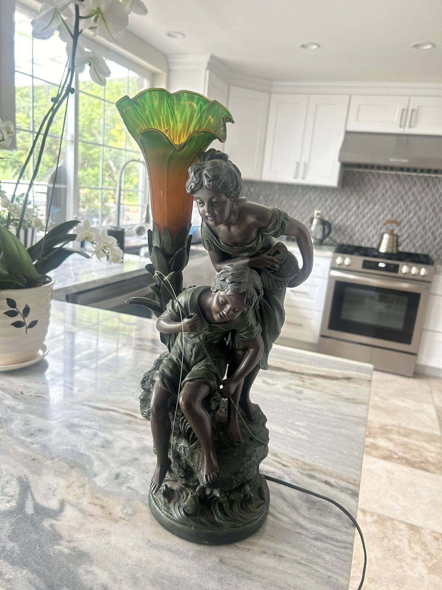 Antique Bronze Lamp