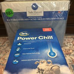 full size mattress protector AND sheet set  brand new