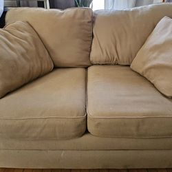 2 Seats Couch,Light Brown