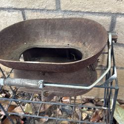 Antique cast-iron hibachi