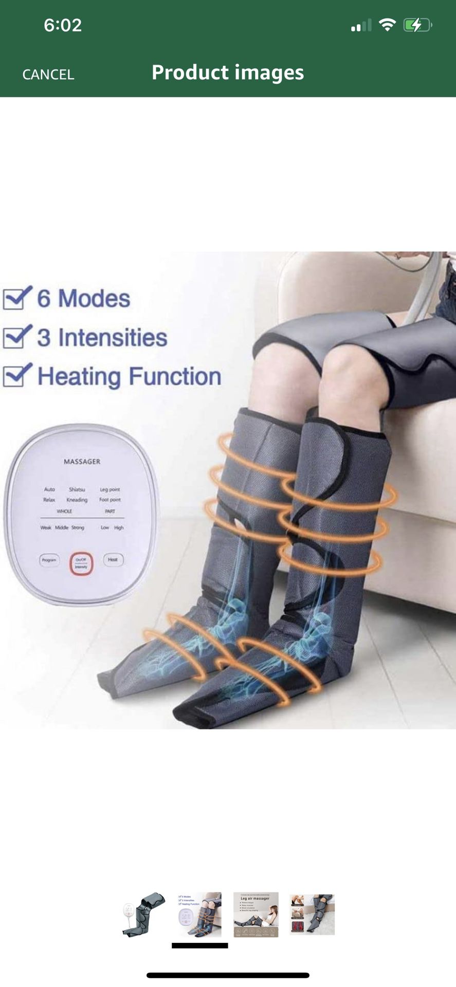 Leg Massager with Heat for Circulation