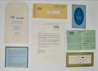 Vintage 1969 Seattle Ephemera "Tress Chic Fashion Wigs" Packet
