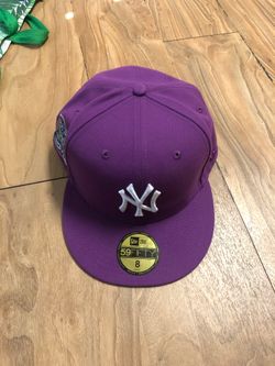 HAT CLUB X JAE TIPS NEW YORK YANKEES NEW ERA PURPLE SIZE 8 BRAND NEW