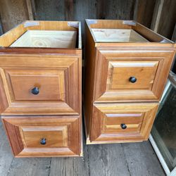 Cherry Cabinets (2 uppers, 2 lowers) 