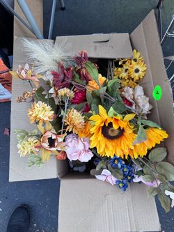Assorted Faux Flower Stems Bundle
