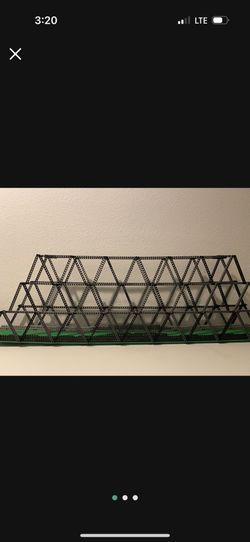 LEGO Moc Bridge - Originally Used To Run Railroad Tracks From One Table To Another