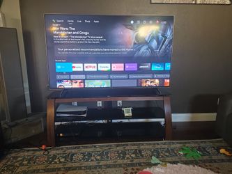 Glass tv stand 75 inch tv condole
