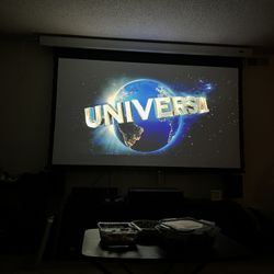 100” Motorized Projection Screen (Best Offer)