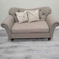 3 piece Tan Tufted Couch Set