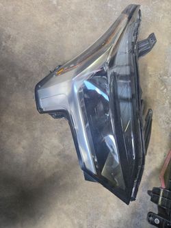 Taillights and right headlight