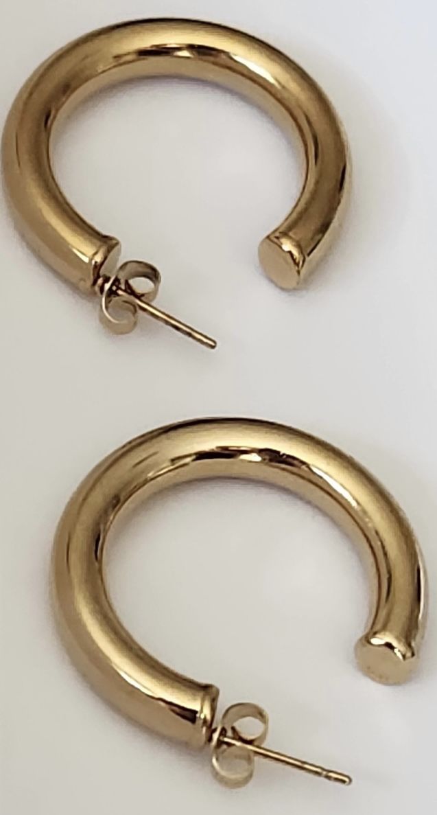 18k Gold Plated Hoop Earrings