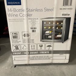 Insignia 14 Bottle Wine Cooler Stainless Steel 