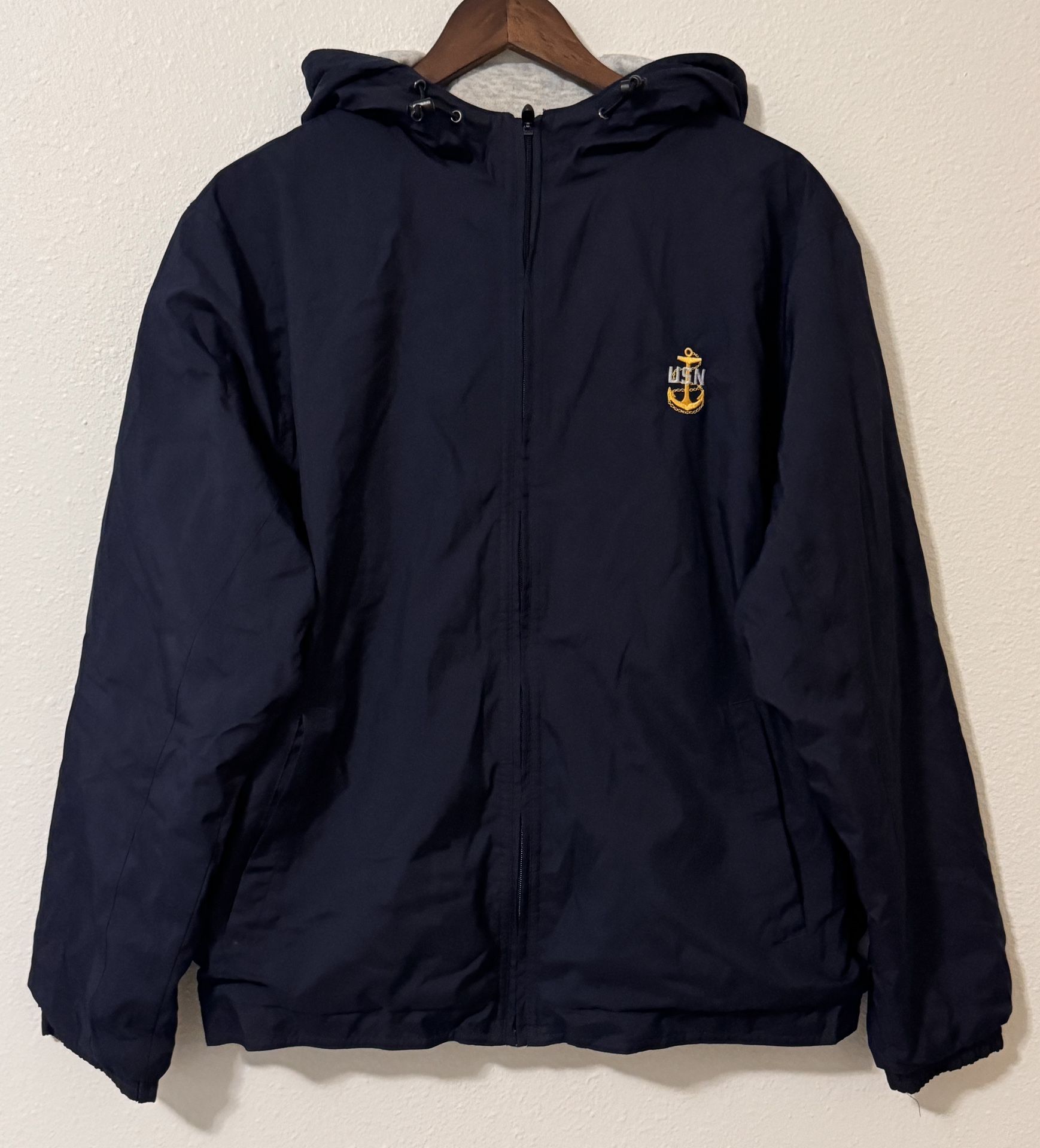 USN Chief Gear for Sports Jacket Hoodie Blue Medium