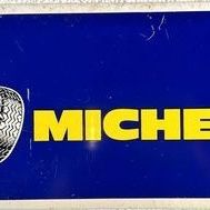 Vintage 1960's Original Michelin Tire Metal Sign - Bibendum Michelin Man