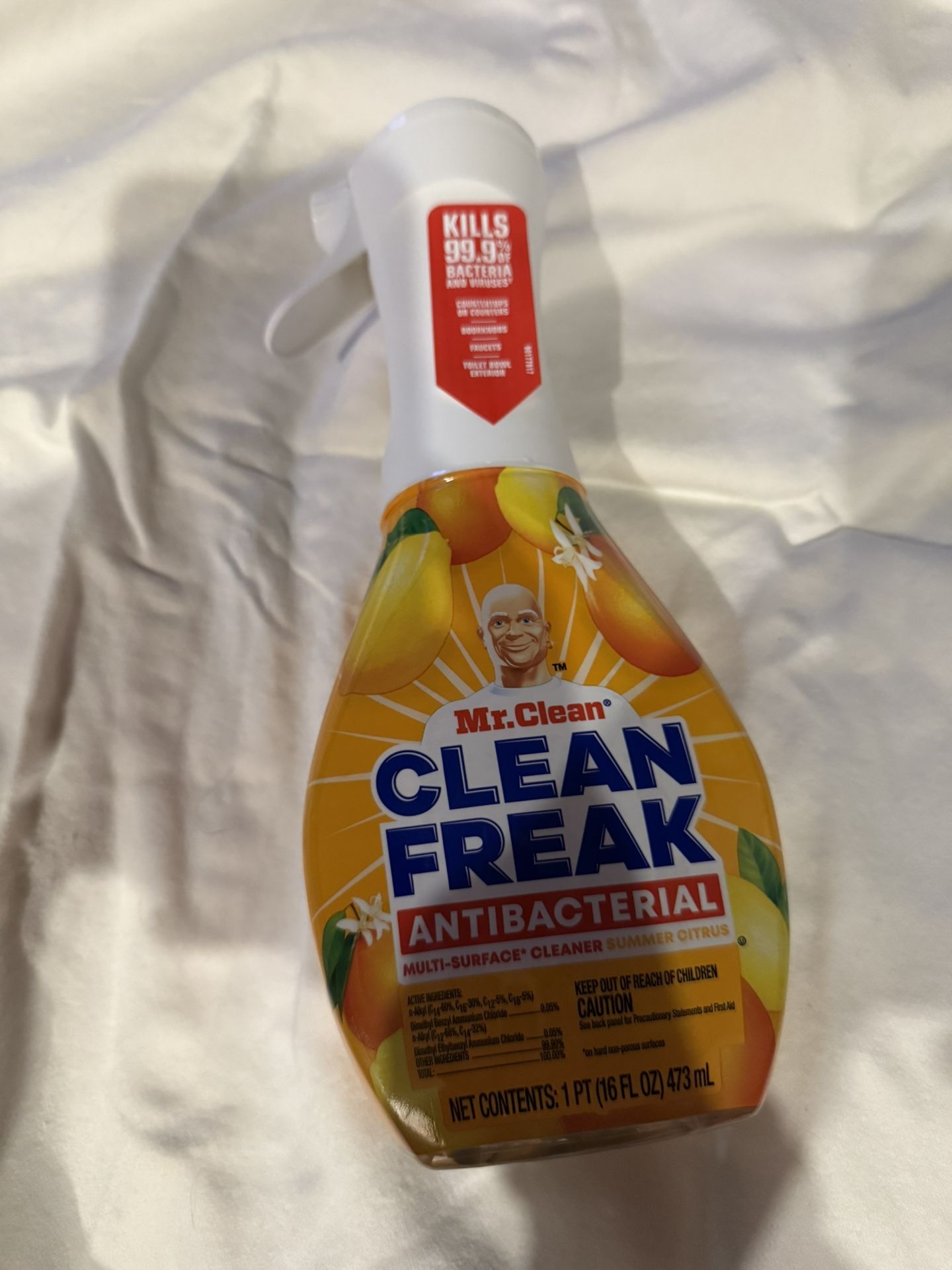 UNOPENED! Mr. Clean Clean Freak Antibacterial Multi- Surface Cleaner Summer Citrus