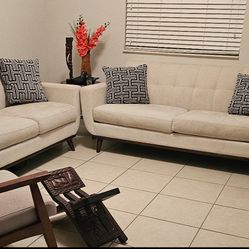 2 Sofas love seat and couch