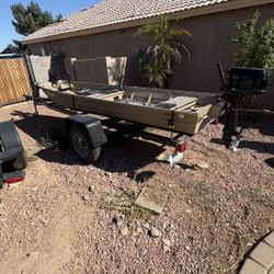 14 Ft Jon Boat With Trailer