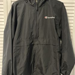 **Champion Windbreaker Jacket Size M - Black!**