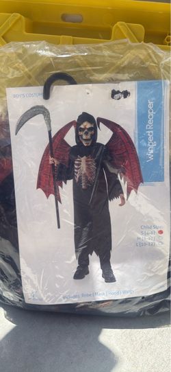 Winged Reaper Boy's Halloween Costume Size S (4-6)