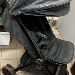 (like New)Nuna TAVO  Sage Full-Size Stroller – Luxe Leatherette, One-Hand Fold 
