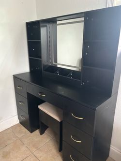 Black Vanity with LED