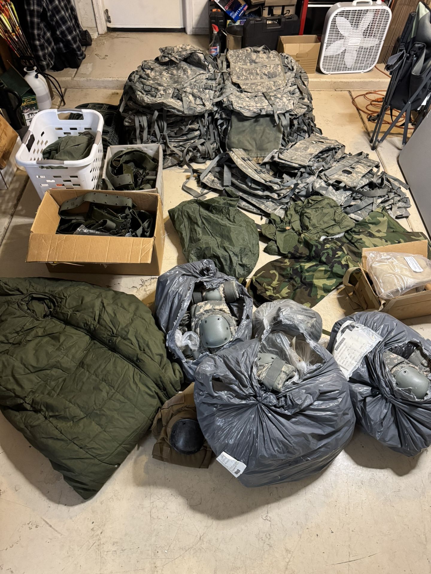 Huge Lot Of Military Surplus