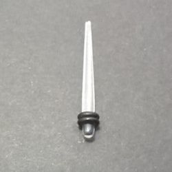 Single 8g 3mm Wide Taper Spacer Clear Acrylic Ear Gauge O Rings Earring Jewelry