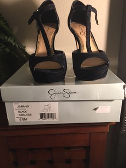 Jessica Simpson Black Heels