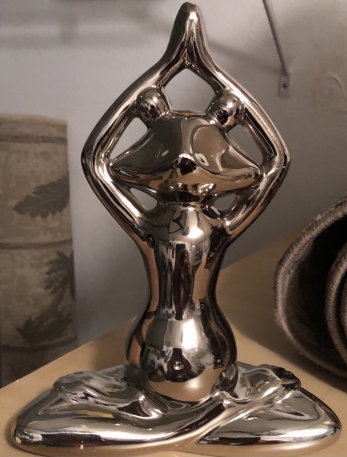 Silver Deco Frog 