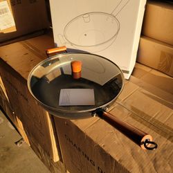 Carbon Steel Wok & Stir Fry Pan 13.5"