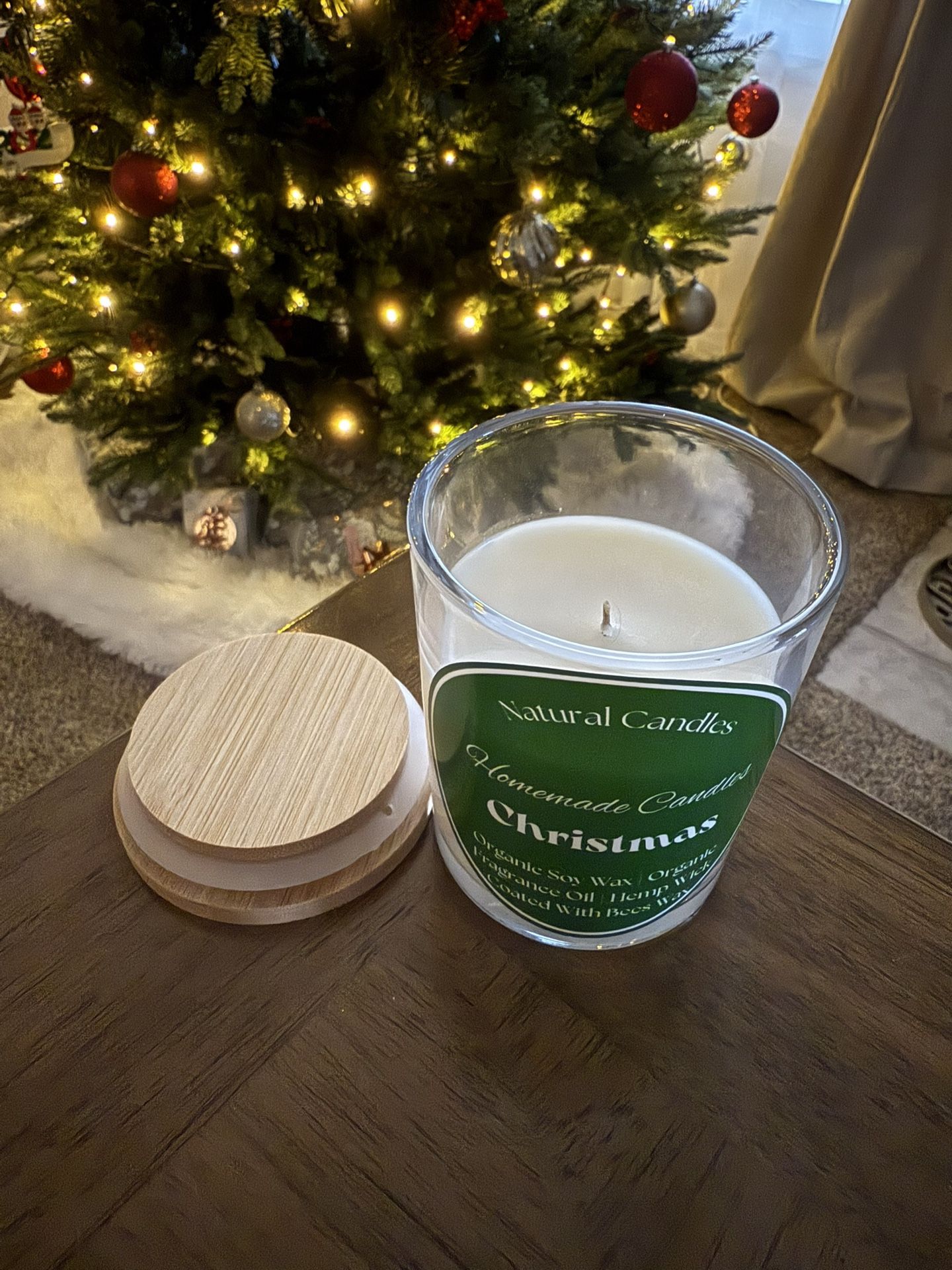 Organic Natural Christmas Candle Scent