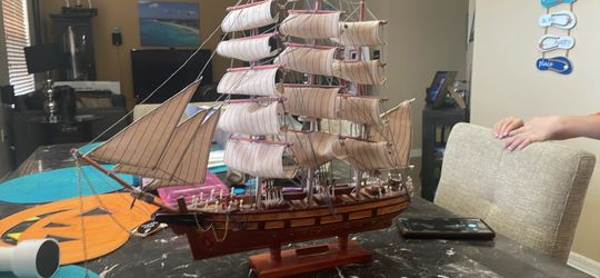 Cuttsark handcrafted wooden ship