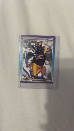 Score Irv Pankey LA Rams Football Card