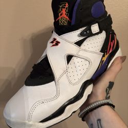 Air Jordan 8 Retro BG 'Three-Peat'