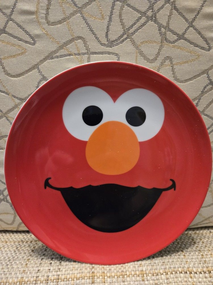 Sesame Street Elmo Plate Ceramic 8"